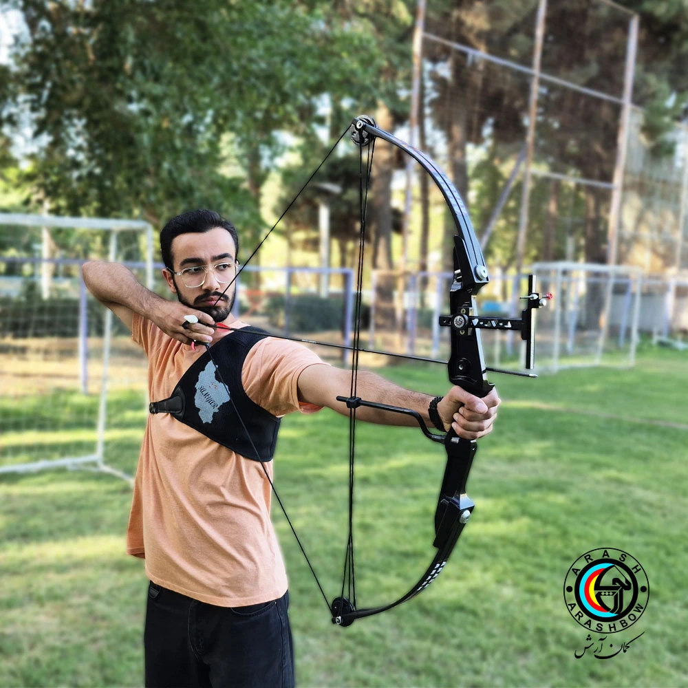 کشیدن کمان کامپوند تایگر با تب