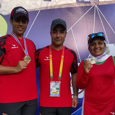 دو مدال طلا و یک نقره حاصل کار تیم تیروکمان کامپوند ایران در مسابقات کاپ آسیا